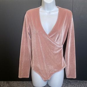 Madewell velvet bodysuit